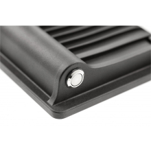 850 Lumen LED Solarfluter Außenleuchte mit Bewegungssensor in schwarz eckig|14 x 14,7 cm Kaltweiß