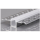 2m Alu Profile Unterputz Profil Trockenbau Schiene Kanal System mit Milchglas Abdeckung für LED-Streifen