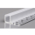 2m LED Alu Profil Unterputz Rigips Trockenbau Schiene Kanalprofil mit Milchglas Abdeckung Kanal System für LED-Streifen Profil U