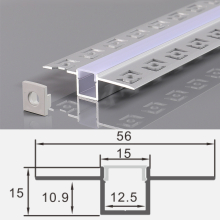 2 m LED  Alu Profil Rigips Trockenbau Schiene Kanalprofil...