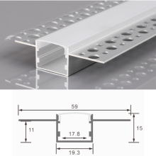 2m LED Alu Profil Unterputz Rigips Trockenbau Schiene...