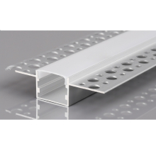 2m LED Alu Profil Unterputz Rigips Trockenbau Schiene Kanalprofil mit Milchglas Abdeckung Kanal System für LED-Streifen Profil H-4