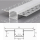 2m LED Alu Profil Unterputz Rigips Trockenbau Schiene Kanalprofil mit Milchglas Abdeckung Kanal System für LED-Streifen Profil H-4