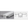 2m LED Alu Profil Unterputz Rigips Trockenbau Schiene Kanalprofil mit Milchglas Abdeckung Kanal System für LED-Streifen Profil H-4