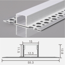 2m LED Alu Profil Unterputz Rigips Trockenbau Schiene...