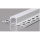 2m LED Alu Profil Unterputz Rigips Trockenbau Schiene Kanalprofil mit Milchglas Abdeckung Kanal System für LED-Streifen Profil H-8