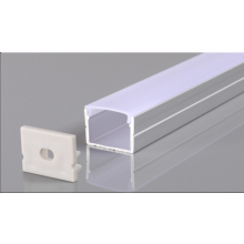 2 Meter Alu Profile Alu Schiene Profil Kanal System für LED-Streifen mit Milchglas Abdeckung Profil X