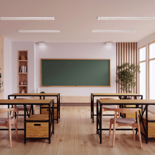 120cm 20/30/40W LED Linienleuchte Pendel- & Deckenleuchte 3CCT IP44 für Schulen, Büros, Krankenhäuser und weitere Bereiche, 5200 lm