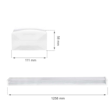 40w LED Pendelleuchte/ Deckenleuchte|Schulen, Büros, Krankenhäuser und weiters|125cm|Neutralweiß|5100 Lumen