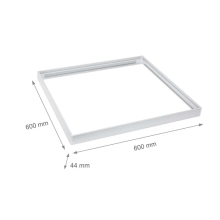 40w LED Deckenleuchte Deckenpanele Aufputzmontage Aluminium|60x60x4,4cm|Neutralweiß|4600 Lumen