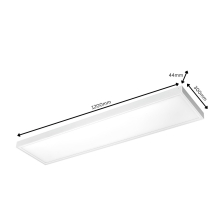 40w LED Panel Deckenleuchte Aufputzpanel Aufbaupanel Aufputz inkl. Alu Aufbaurahmen in weiß Eckig|120x30x4,4 cm|Kaltweiß, Neutralweiß oder Warmweiß|4600-4800 Lumen