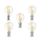4 Watt E14 LED Birne Filament Leuchtmittel mit klarem Glas G45|Ø45x78mm|Kaltweiß|470 Lumen