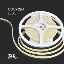 5 Meter COB LED Band Streifen 8mm 24 Volt 50 Watt 4200 Lumen