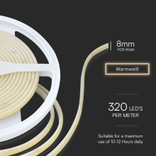 5 Meter COB LED Strip Band Streifen flexibel Streifen...