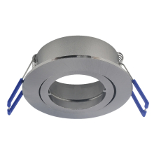 Einbaurahmen Deckeneinbaurahmen Alu Rund schwenkbar mit Druckring Ø 82 mm schwarz weiß oder nickel