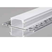 2m Alu Profile Unterputz Profil Trockenbau Schiene Kanal System mit Milchglas Abdeckung für LED-Streifen Profil H-15