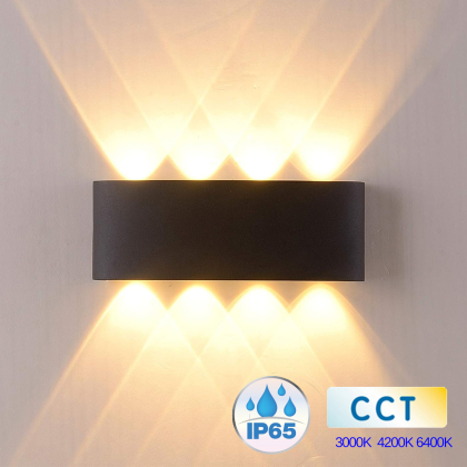 LED Wandleuchte Wandstrahler Fassadenleuchte Eckig|CCT|4w 360 Lumen / 8w 680 Lumen