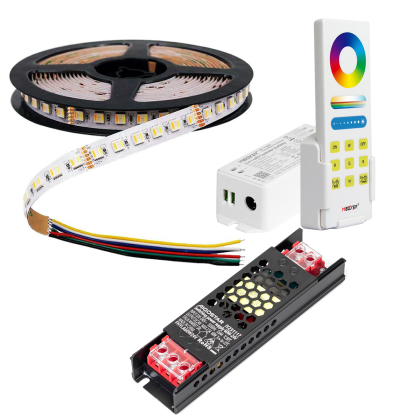 24V RGB+CCT LED Streifen – 5 m oder 10 m, 6-polig, 60 LEDs pro Meter RGB + Warmweiß/Kaltweiß