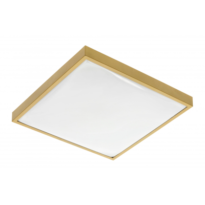 24W LED Deckenleuchte Deckenlampe IP44 für innen und Außen Eckig 30x30 1680 Lumen Gold