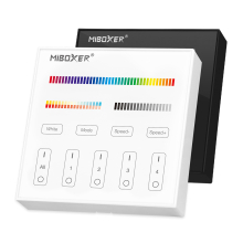 MiBoxer 4 Zonen RGB-CCT Wandschalter Aufbau Dimmen...