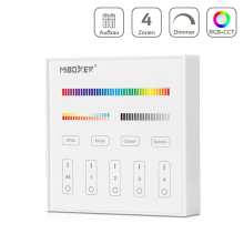MiBoxer 4 Zonen RGB-CCT Wandschalter Aufbau Dimmen Fernbedienung B4
