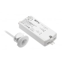 Bewegungsmelder Sensor für LED Streifen PIR 230V, max.250W, Kabel 2m, weiß