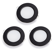 3er Set 4.8W LED Einbauspot Einbaustrahler Einbauleuchte 530 Lumen IP65 wasserdicht