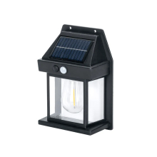 LED Solar Wandleuchte Fassadenleuchte für den Außenbereich mit Bewegungs-Sensor 100 Lumen | Warmweiß (2700 K)