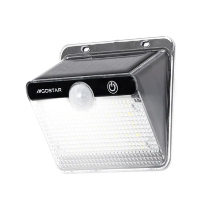 LED Solar Wandleuchte Fassadenleuchte für den Außenbereich mit Bewegungs-Sensor 200 Lumen | Kaltweiß (6500 K)