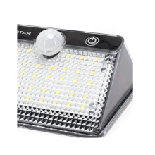LED Solar Wandleuchte Fassadenleuchte für den Außenbereich mit Bewegungs-Sensor 200 Lumen | Kaltweiß (6500 K)