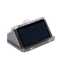 LED Solar Wandleuchte Fassadenleuchte für den Außenbereich mit Bewegungs-Sensor 200 Lumen | Kaltweiß (6500 K)