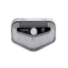LED Solar Wandleuchte Fassadenleuchte für den Außenbereich mit Bewegungs-Sensor 200 Lumen | Kaltweiß (6500 K)