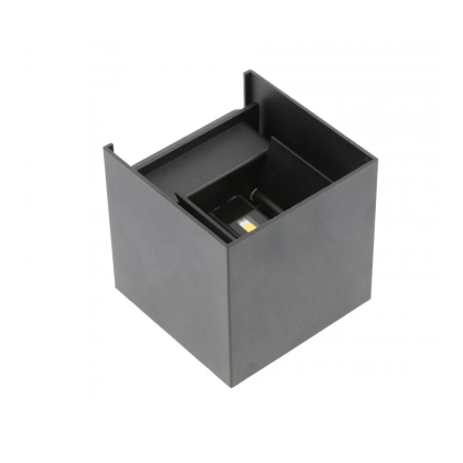 LED Fassaden-Leuchte Wandleuchte für innen und Außenbereich 6W | 515 Lm | verstellbare Abstrahlwinkel | Eckig | IP65 | 4000K Neutralweiß