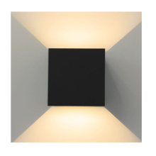 LED Fassaden-Leuchte Wandleuchte für innen und Außenbereich 6W | 515 Lm | verstellbare Abstrahlwinkel | Eckig | IP65 | 4000K Neutralweiß