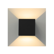 LED Fassaden-Leuchte Wandleuchte für innen und Außenbereich 6W | 515 Lm | verstellbare Abstrahlwinkel | Eckig | IP65 | 4000K Neutralweiß