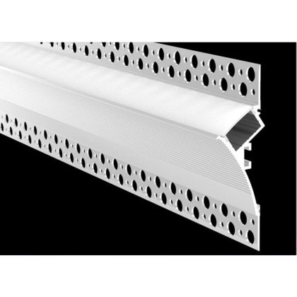 2m LED Alu Profile Schiene Unterputz Profil Kanal System für LED-Streifen Stuckleiste-Effekt