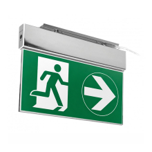 LED Notbeleuchtung Notausgangschild Fluchtwegleuchte mit Akkubetrieb 230 V, Notlicht, Wand- & Deckenmontage