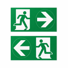 LED Notbeleuchtung Notausgangschild Fluchtwegleuchte mit Akkubetrieb 230 V, Notlicht, Wand- & Deckenmontage