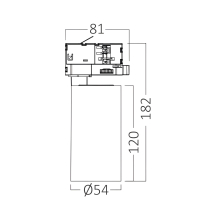 15W CCT LED Schienenstrahler Strahler Spot-leuchtenfür 3-Phasen Schienensystem CCT 3000K 4000K 6000K weiß