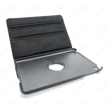 Leder Tasche Apple iPad mini Etui Hard Smart Cover Case Hülle schwenkbar schwarz