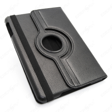 Leder Tasche Apple iPad mini Etui Hard Smart Cover Case Hülle schwenkbar schwarz