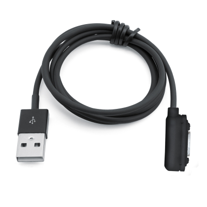 Magnet USB Ladekabel für Sony Xperia Z1/Z2 Compact Ultra XL39H 90cm Schwarz