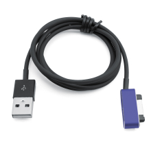 Magnet USB Ladekabel für Sony Xperia Z1/Z2 Compact Ultra XL39H 90cm inklusive LED-Beleuchtung Lila