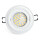 LED Einbauleuchten Set - Rahmen schwenkbar WEISS / GU10 Fassung / SMD LED / 4W