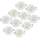 LED Einbauleuchten Set - Rahmen schwenkbar WEISS / GU10 Fassung / Power LED Spot/ 4.5W