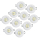 LED Einbauleuchten Set - Rahmen schwenkbar WEISS / GU10 Fassung / Power LED Spot/ 4.5W