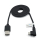 1m Micro USB Kabel 90 Grad gewinkelt (Winkelstecker) Schwarz