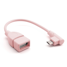 Energmix Adapter USB A Buchse zu Micro- B Stecker ( Winkelstecker )  Kabelverlängerung