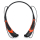 Wireless Stereo Bluetooth Headset für Handy mit magnetischer Ohrhörerhalterung Schwarz-Orange