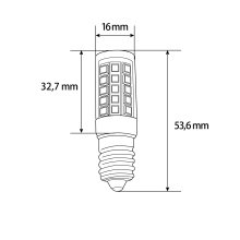 4 W E14 LED Leuchtmittel Leuchte Minilampe Birne 230V klein Edison Gewinde Kaltweiß